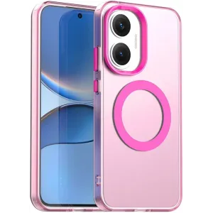Coque arrière Phonesta HardFrost avec MagSafe pour Xiaomi Poco F7 - Rose mat