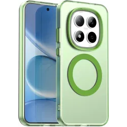Coque arrière Phonesta HardFrost avec MagSafe pour Xiaomi Redmi Note 15 Pro 5G - Vert mat