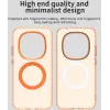 Coque arrière Phonesta HardFrost avec MagSafe pour Xiaomi Redmi Note 15 Pro 5G - Orange mat 2