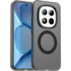 Coque arrière Phonesta HardFrost avec MagSafe pour Xiaomi Redmi Note 15 Pro Plus / Xiaomi Poco M8 Pro - Noir mat