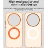Coque arrière Phonesta HardFrost avec MagSafe pour HONOR Magic8 Lite - Orange mat 2