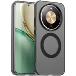 Coque arrière Phonesta HardFrost avec MagSafe pour HONOR Magic8 Lite - Noir mat