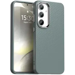 Coque arrière Phonesta IMD Carbon Fiber pour Samsung Galaxy S23 FE - Gris