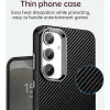 Coque arrière Phonesta IMD Carbon Fiber pour Samsung Galaxy S25/S24 - Noir 5