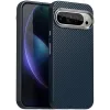 Coque arrière Phonesta IMD Carbon Fiber pour Google Pixel 9 Pro XL - Bleu foncé