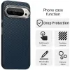 Coque arrière Phonesta IMD Carbon Fiber pour Google Pixel 9 Pro XL - Bleu foncé 2
