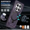 Coque arrière Phonesta IronLock anneau et MagSafe pour Xiaomi Redmi Note 14 Pro 4G/5G/14 Pro Plus / Xiaomi Poco X7 - Violet 2
