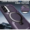 Coque arrière Phonesta IronLock anneau et MagSafe pour Samsung Galaxy A36/A56 - Violet 5