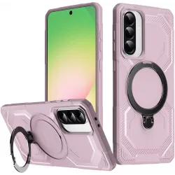 Coque arrière Phonesta IronLock anneau et MagSafe pour Samsung Galaxy A36/A56 - Rose