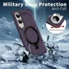 Coque arrière Phonesta IronLock anneau et MagSafe pour Samsung Galaxy S25 Edge - Violet 3