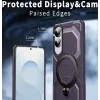 Coque arrière Phonesta IronLock anneau et MagSafe pour Samsung Galaxy S25 Edge - Violet 4