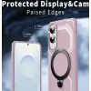 Coque arrière Phonesta IronLock anneau et MagSafe pour Samsung Galaxy S25 Edge - Rose 4