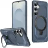 Coque arrière Phonesta IronLock anneau et MagSafe pour Samsung Galaxy S25/S24 - Bleu 0