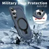 Coque arrière Phonesta IronLock anneau et MagSafe pour Samsung Galaxy S25/S24 - Bleu 2