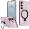 Coque arrière Phonesta IronLock anneau et MagSafe pour Samsung Galaxy S25/S24 - Rose 0