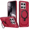 Coque arrière Phonesta IronLock anneau et MagSafe pour Xiaomi 14T - Rouge 0
