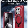 Coque arrière Phonesta IronLock anneau et MagSafe pour Xiaomi 14T - Rouge 3
