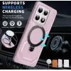 Coque arrière Phonesta IronLock anneau et MagSafe pour Xiaomi 14T - Rose 2