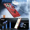 Coque arrière Phonesta IronLock anneau et MagSafe pour Xiaomi 14T Pro - Rouge 1