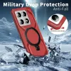 Coque arrière Phonesta IronLock anneau et MagSafe pour Xiaomi 14T Pro - Rouge 2