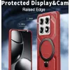 Coque arrière Phonesta IronLock anneau et MagSafe pour Xiaomi 14T Pro - Rouge 3