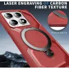 Coque arrière Phonesta IronLock anneau et MagSafe pour Xiaomi 14T Pro - Rouge 4