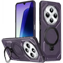 Coque arrière Phonesta IronLock anneau et MagSafe pour Xiaomi Redmi 14C / Xiaomi Poco C75 - Violet
