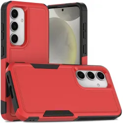 Coque arrière Phonesta ImpactShield pour Samsung Galaxy S25/S24 - Rouge