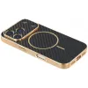 Coque arrière Phonesta Luxury Carbon Fiber avec MagSafe pour Apple iPhone 17 Pro - Noir 3