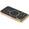 Coque arrière Phonesta Luxury Carbon Fiber avec MagSafe pour Apple iPhone 17 Pro - Noir 4
