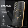Coque arrière Phonesta Luxury Carbon Fiber avec MagSafe pour Samsung Galaxy A17/A26 - Noir 2