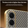 Coque arrière Phonesta Luxury Carbon Fiber avec MagSafe pour Samsung Galaxy S25 Edge - Marron 7