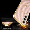 Coque arrière Phonesta Luxury Carbon Fiber avec MagSafe pour Samsung Galaxy S25 FE - Rose 6