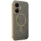 Coque arrière Phonesta Luxury Carbon Fiber avec MagSafe pour Xiaomi Poco F7 - Marron