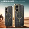 Coque arrière Phonesta Luxury Carbon Fiber avec MagSafe pour Xiaomi Poco F7 - Noir 3