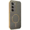 Coque arrière Phonesta Luxury Carbon Fiber avec MagSafe pour Xiaomi Redmi 15 - Marron 0