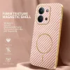 Coque arrière Phonesta Luxury Carbon Fiber avec MagSafe pour Xiaomi Redmi 15C / Xiaomi Poco C85 - Rose 2