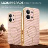 Coque arrière Phonesta Luxury Carbon Fiber avec MagSafe pour Xiaomi Redmi 15C / Xiaomi Poco C85 - Rose 4