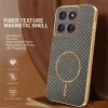 Coque arrière Phonesta Luxury Carbon Fiber avec MagSafe pour Motorola Edge 60 Pro - Marron 2