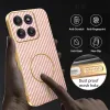 Coque arrière Phonesta Luxury Carbon Fiber avec MagSafe pour Motorola Edge 60 Pro - Rose 6