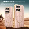 Coque arrière Phonesta Luxury Carbon Fiber avec MagSafe pour Motorola Edge 60 / Edge 60 Fusion - Rose 4