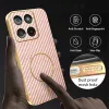Coque arrière Phonesta Luxury Carbon Fiber avec MagSafe pour Motorola Edge 60 / Edge 60 Fusion - Rose 6