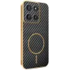 Coque arrière Phonesta Luxury Carbon Fiber avec MagSafe pour Motorola Moto G56 - Noir