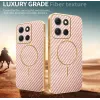 Coque arrière Phonesta Luxury Carbon Fiber avec MagSafe pour Motorola Moto G86 - Rose 3