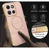 Coque arrière Phonesta Luxury Carbon Fiber avec MagSafe pour Motorola Moto G86 - Rose 6