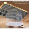 Coque arrière Phonesta Luxury Carbon Fiber avec MagSafe pour Motorola Moto G86 Power - Marron 5
