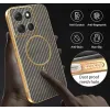 Coque arrière Phonesta Luxury Carbon Fiber avec MagSafe pour Motorola Moto G86 Power - Marron 6