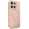 Coque arrière Phonesta Luxury Carbon Fiber avec MagSafe pour Motorola Moto G86 Power - Rose