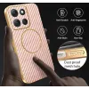 Coque arrière Phonesta Luxury Carbon Fiber avec MagSafe pour Motorola Moto G86 Power - Rose 6