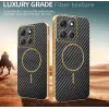 Coque arrière Phonesta Luxury Carbon Fiber avec MagSafe pour Motorola Moto G86 Power - Noir 3